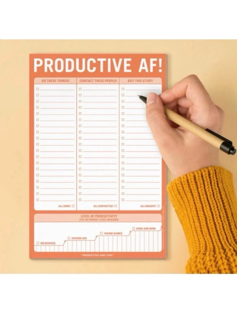🆕- Productive AF! Writing/Notepad. New in packaging.